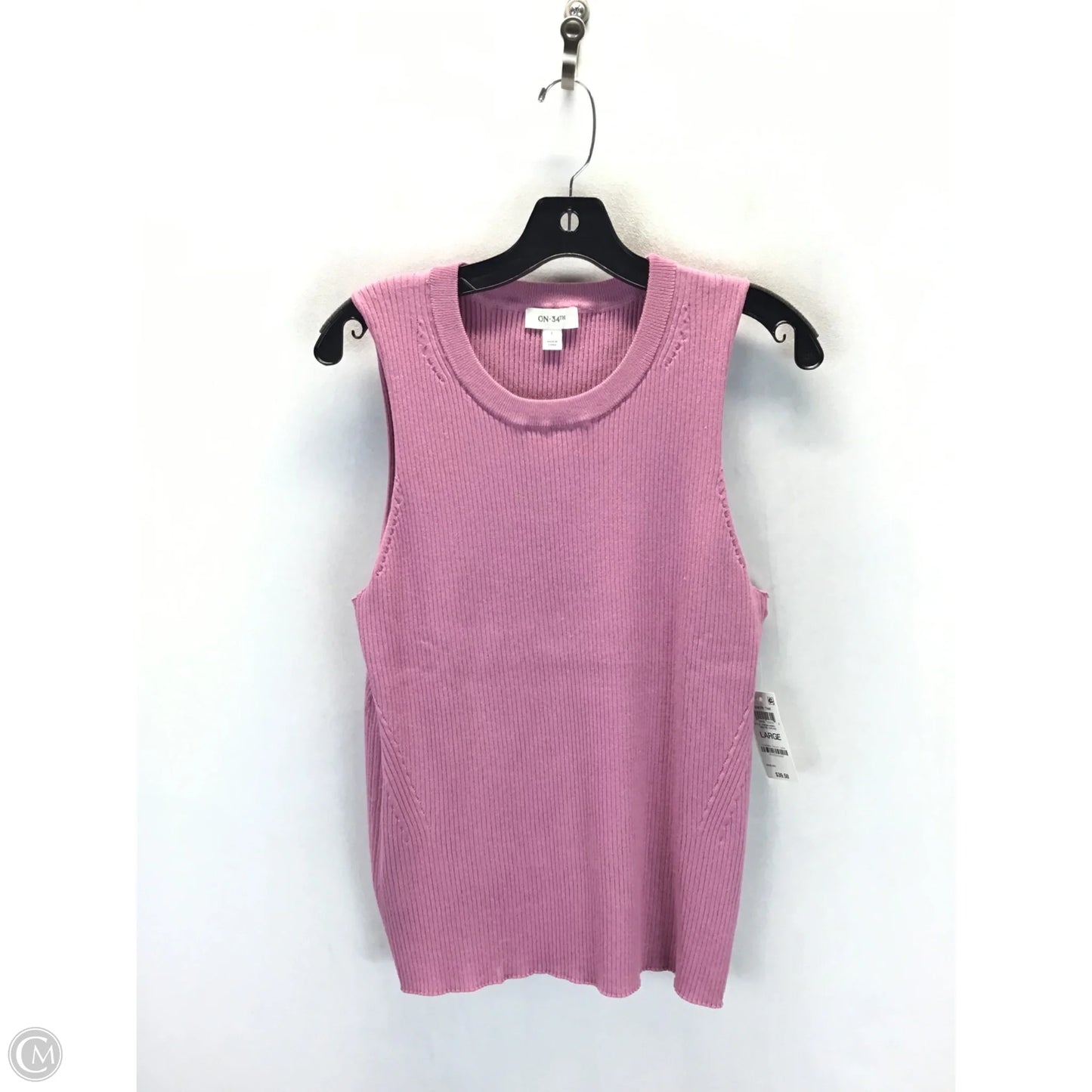 Top Sleeveless By On 34th In Pink, Size: L