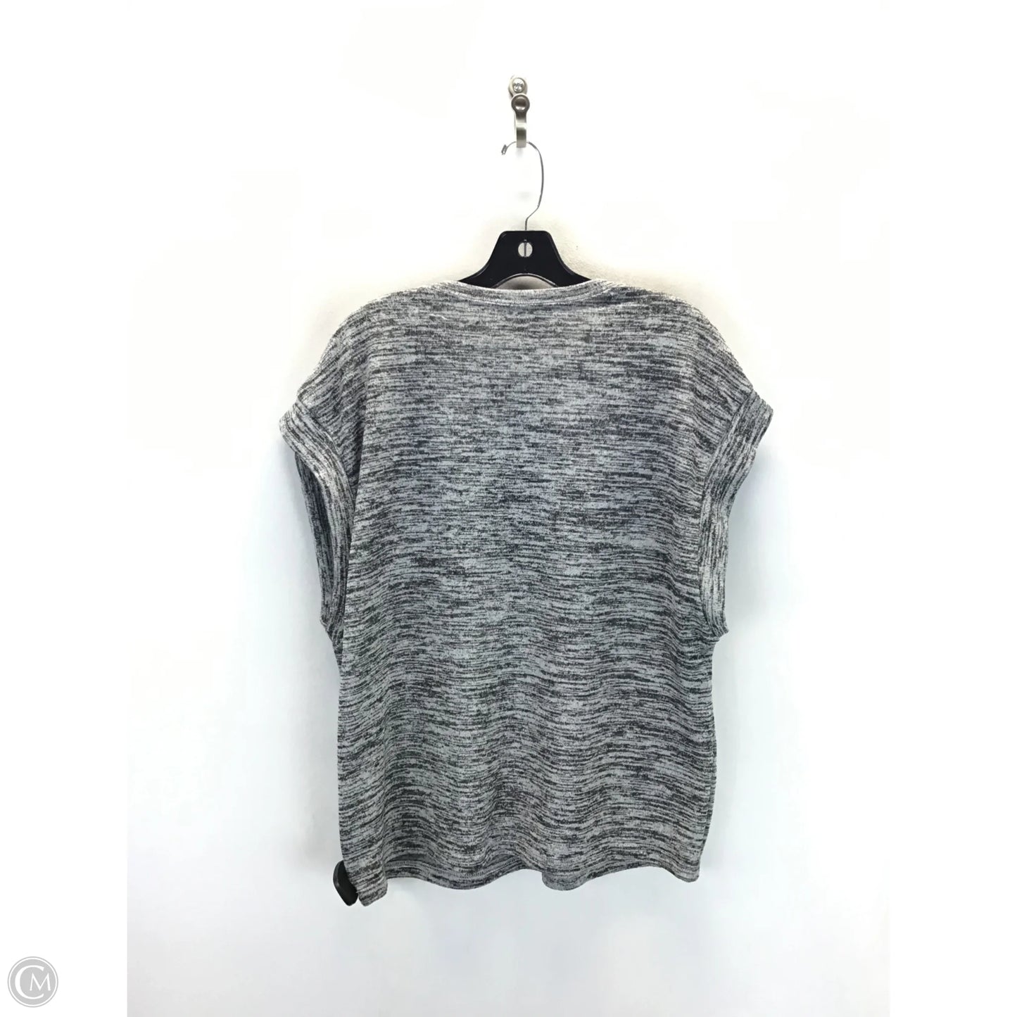 Top Sleeveless By Clothes Mentor In Black & Grey, Size: L