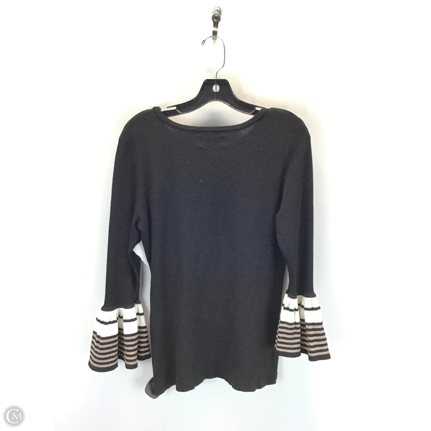 Sweater By Elle In Black & Cream, Size: S