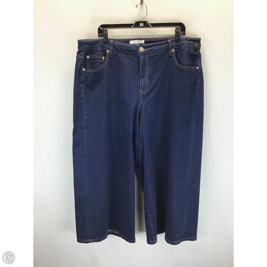 Jeans Straight By Eloquii In Blue, Size: 20