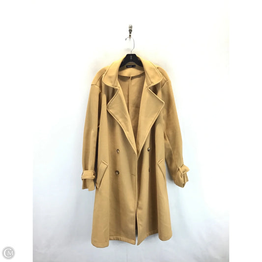 Coat Trench Coat By Shein In Tan, Size: 4x
