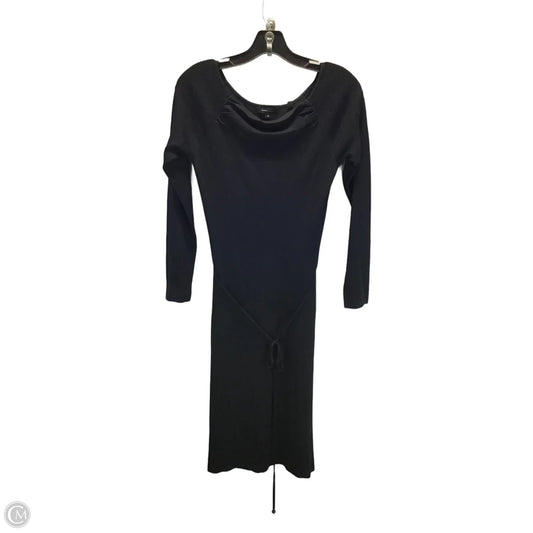 Dress Casual Midi By Bcbgmaxazria In Black, Size: S