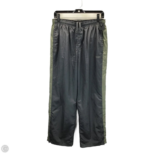 Athletic Pants By Reebok In Green & Grey, Size: L