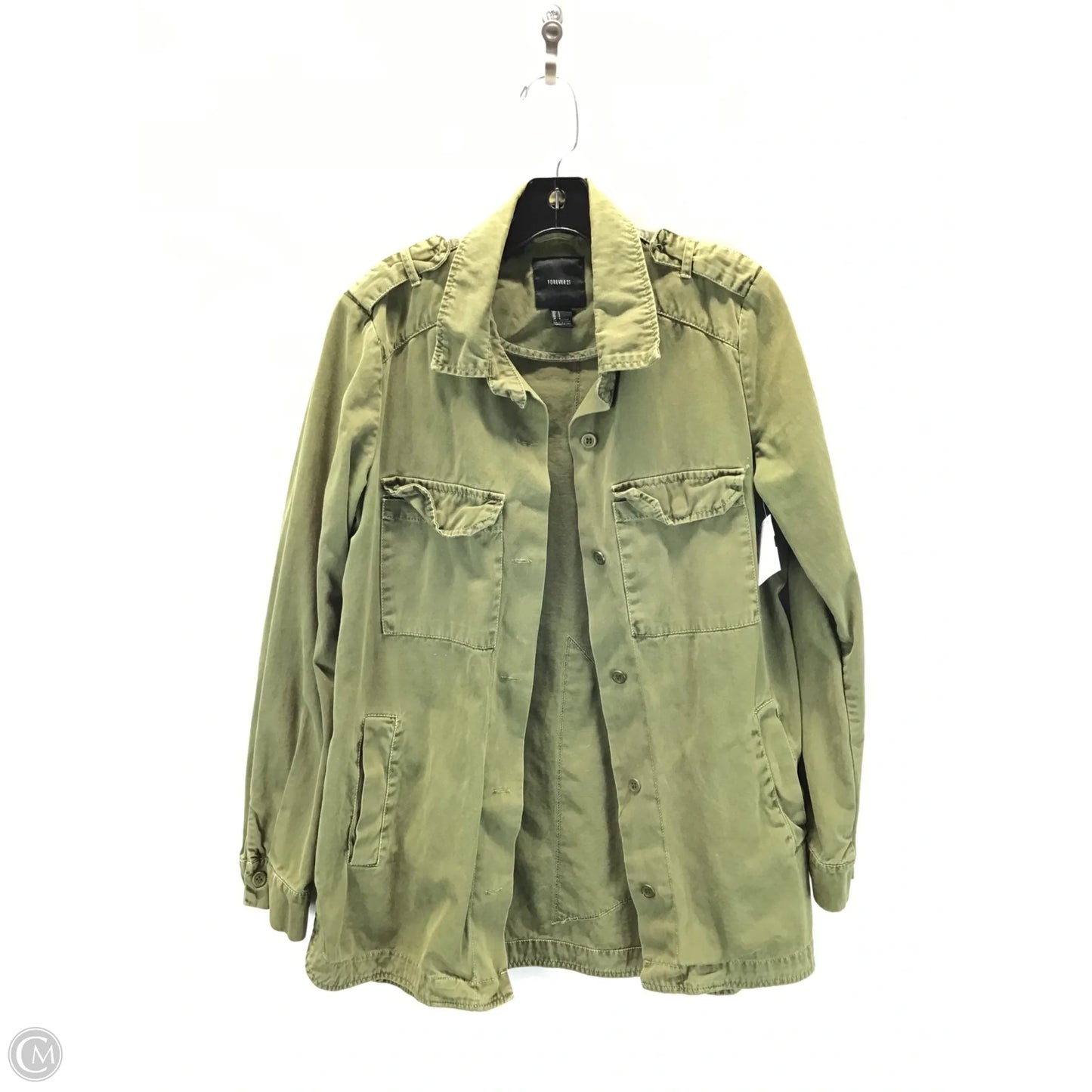 Jacket Utility By Forever 21 In Green, Size: L