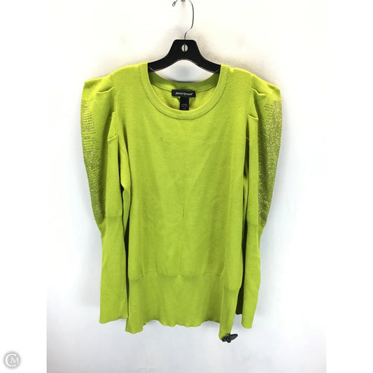Sweater By Ashley Stewart In Green, Size: 1x