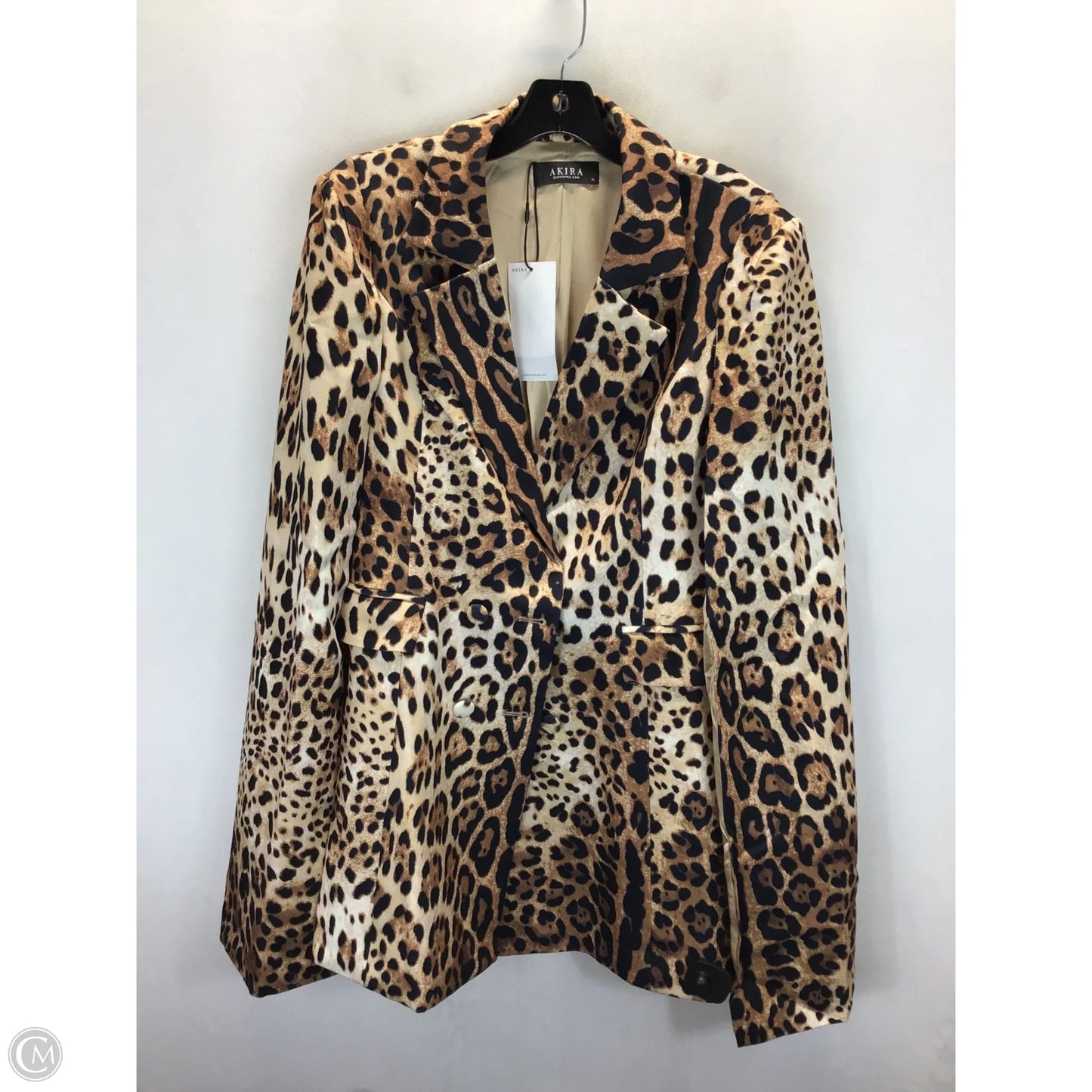 Blazer By Akira In Animal Print, Size: Xl