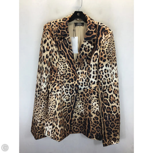 Blazer By Akira In Animal Print, Size: Xl