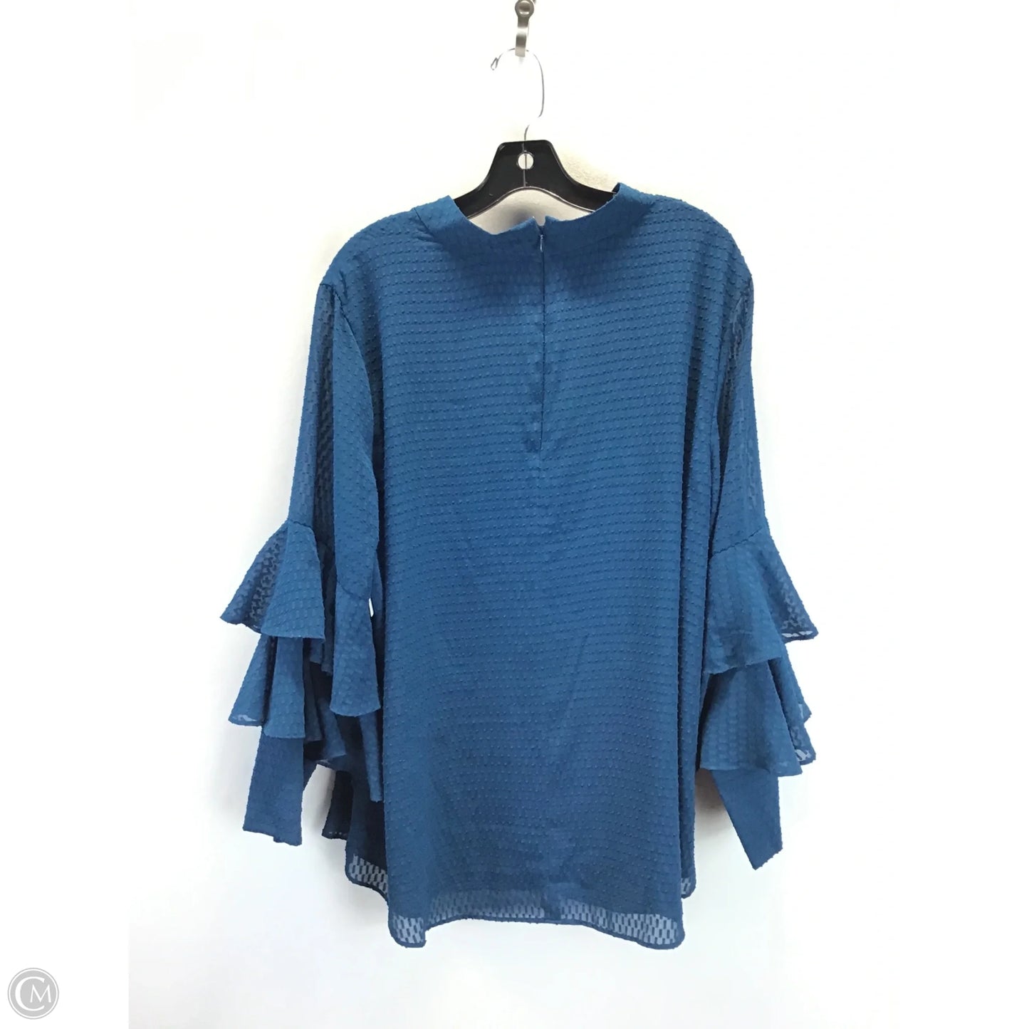 Top Long Sleeve By Alfani In Teal, Size: Xxl