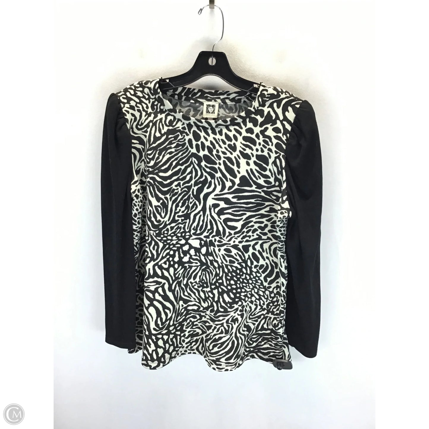 Top Long Sleeve By Anne Klein In Animal Print, Size: L