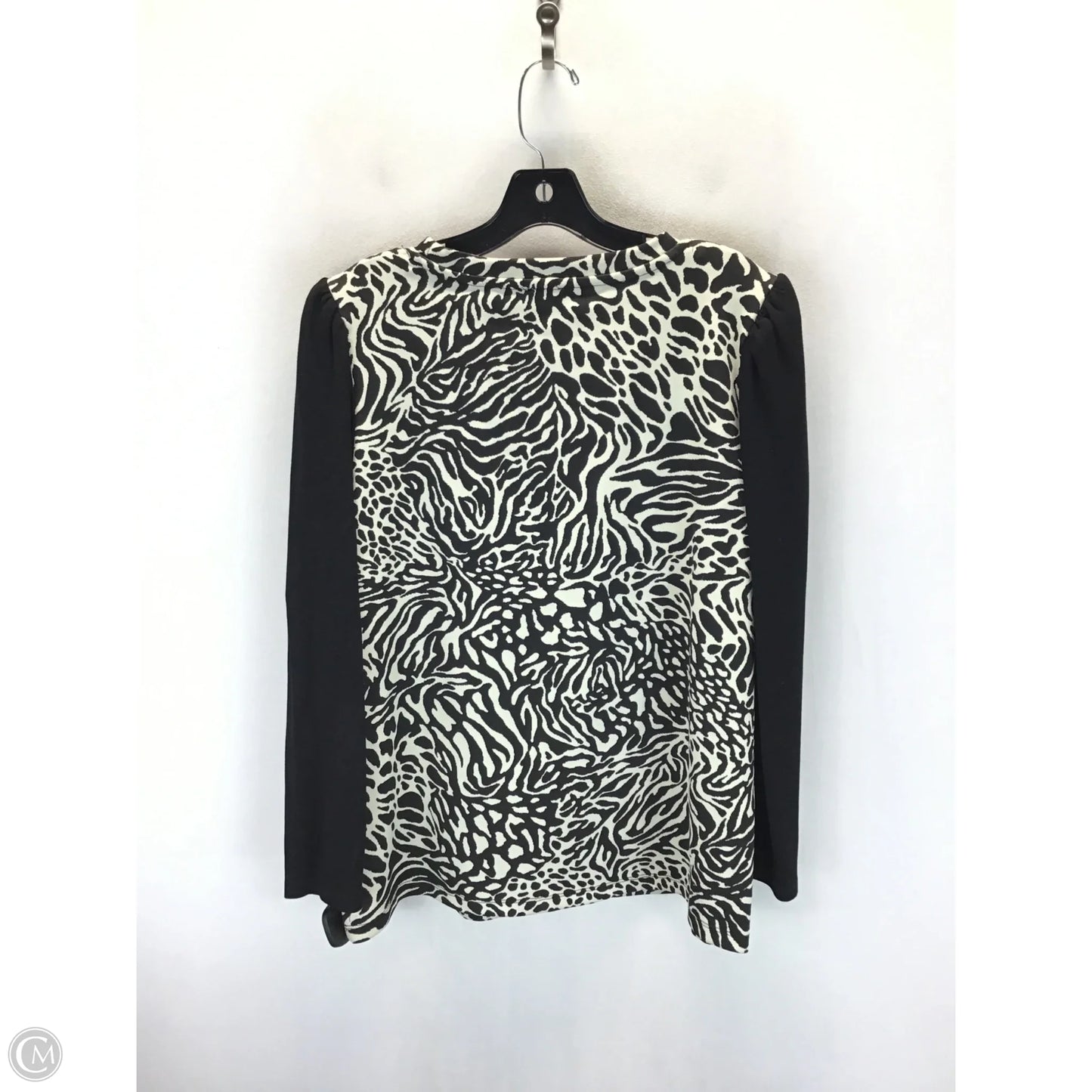 Top Long Sleeve By Anne Klein In Animal Print, Size: L