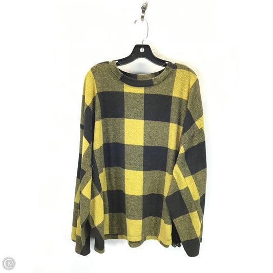 Top Long Sleeve By Clothes Mentor In Black & Yellow, Size: M