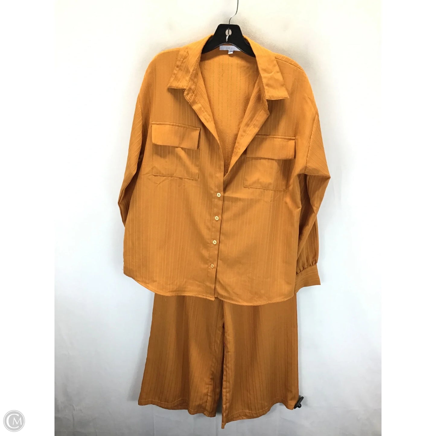 Pants Set 2pc By Iris In Orange, Size: L
