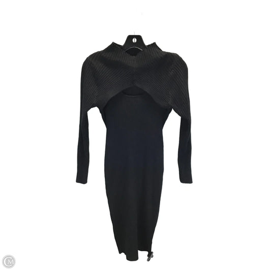 Dress Sweater By Almost Famous In Black, Size: L