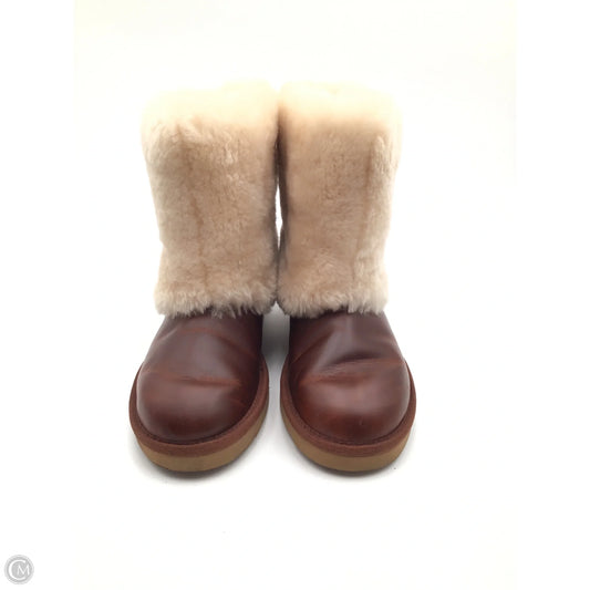 Boots Designer By Ugg In Brown, Size: 7