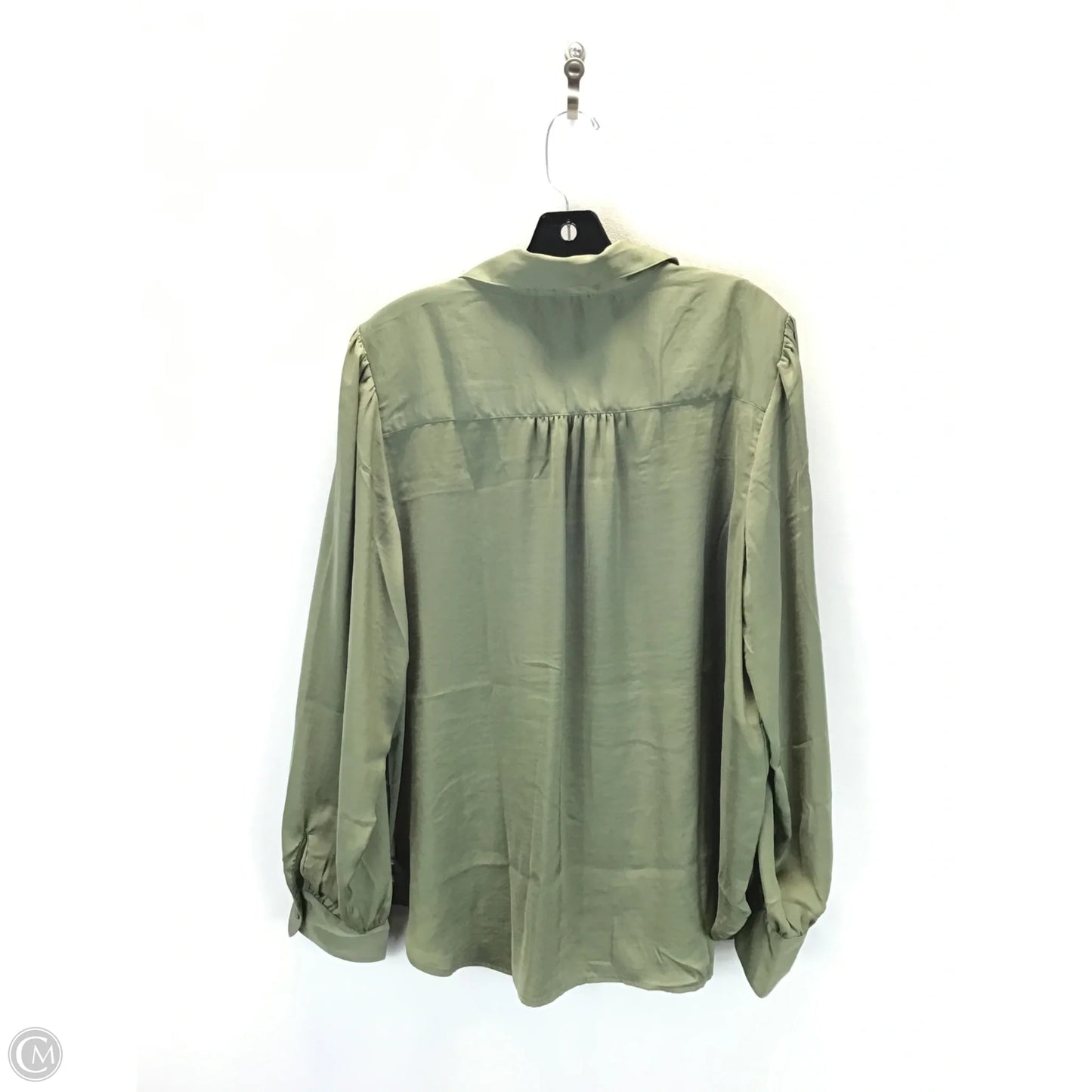Top Long Sleeve By Banana Republic In Green, Size: Xl