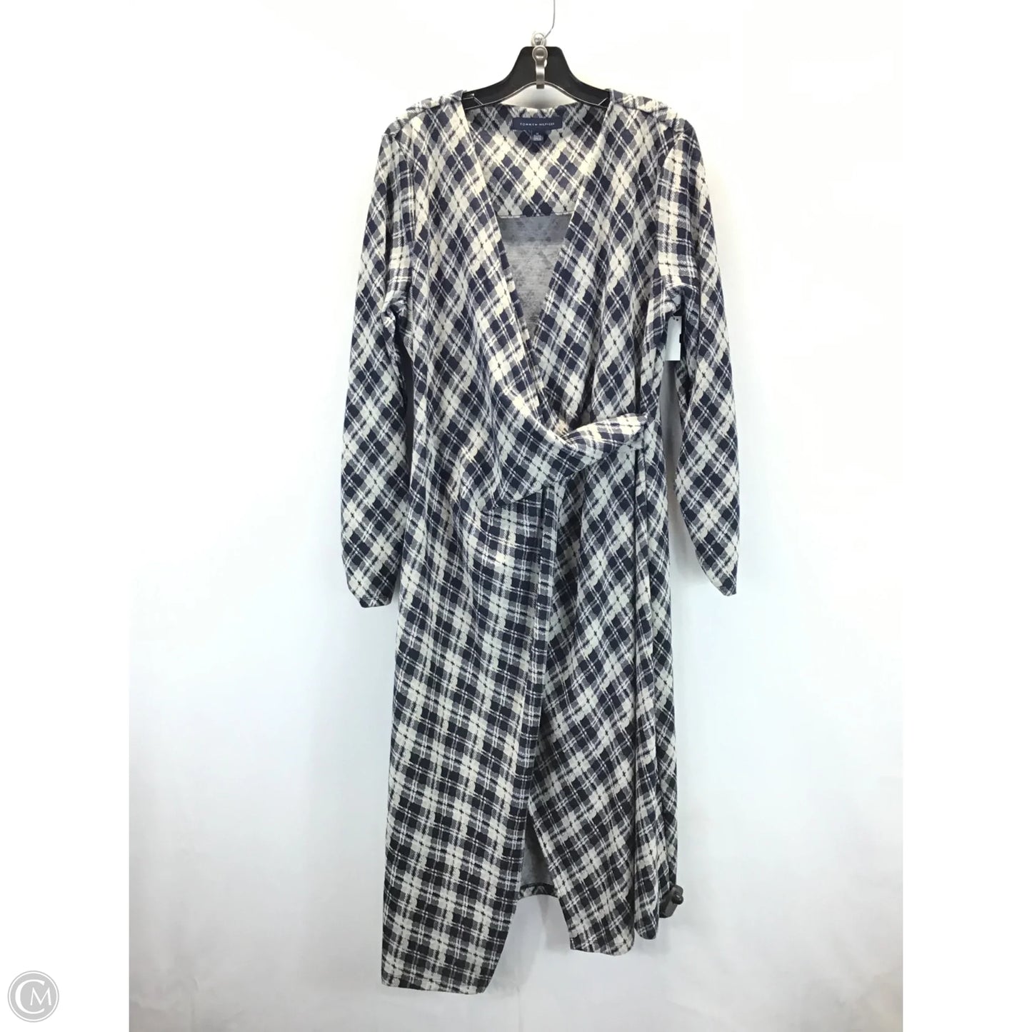 Dress Casual Midi By Tommy Hilfiger In Blue & Tan, Size: Xl
