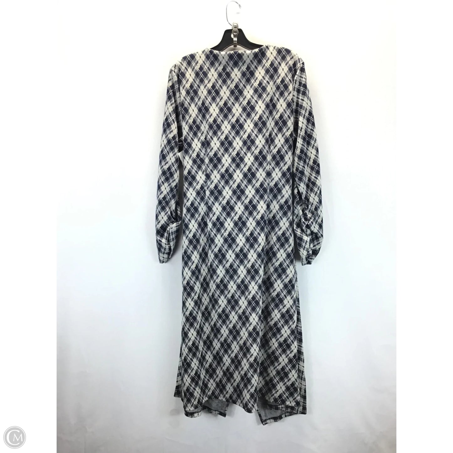 Dress Casual Midi By Tommy Hilfiger In Blue & Tan, Size: Xl
