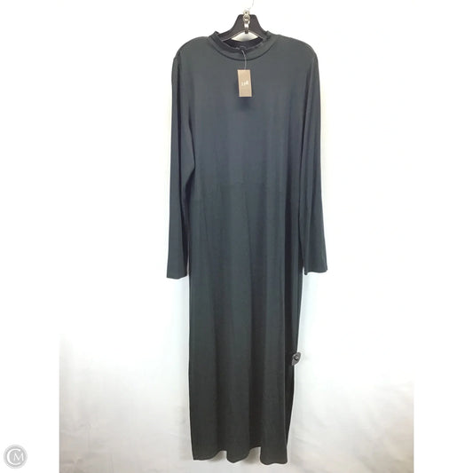 Dress Casual Maxi By J. Jill In Black, Size: L