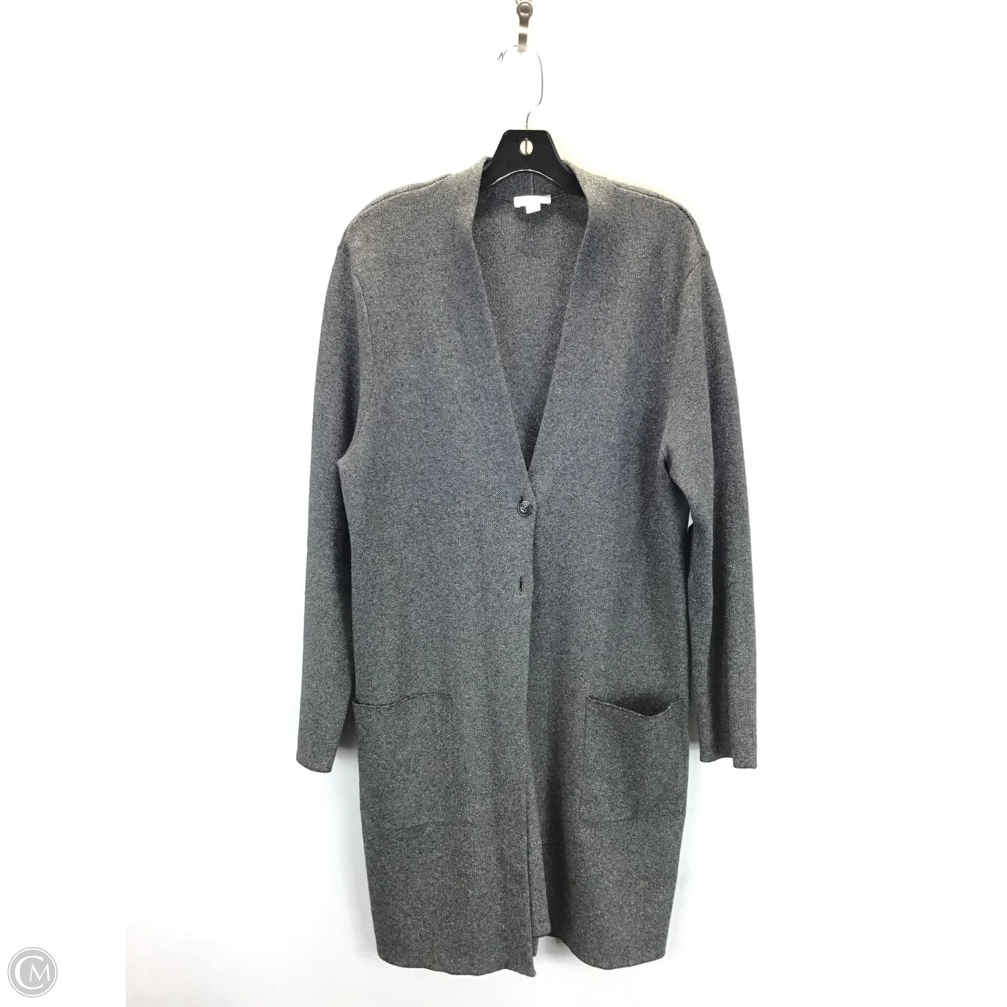 Sweater Cardigan By J. Jill In Grey, Size: L