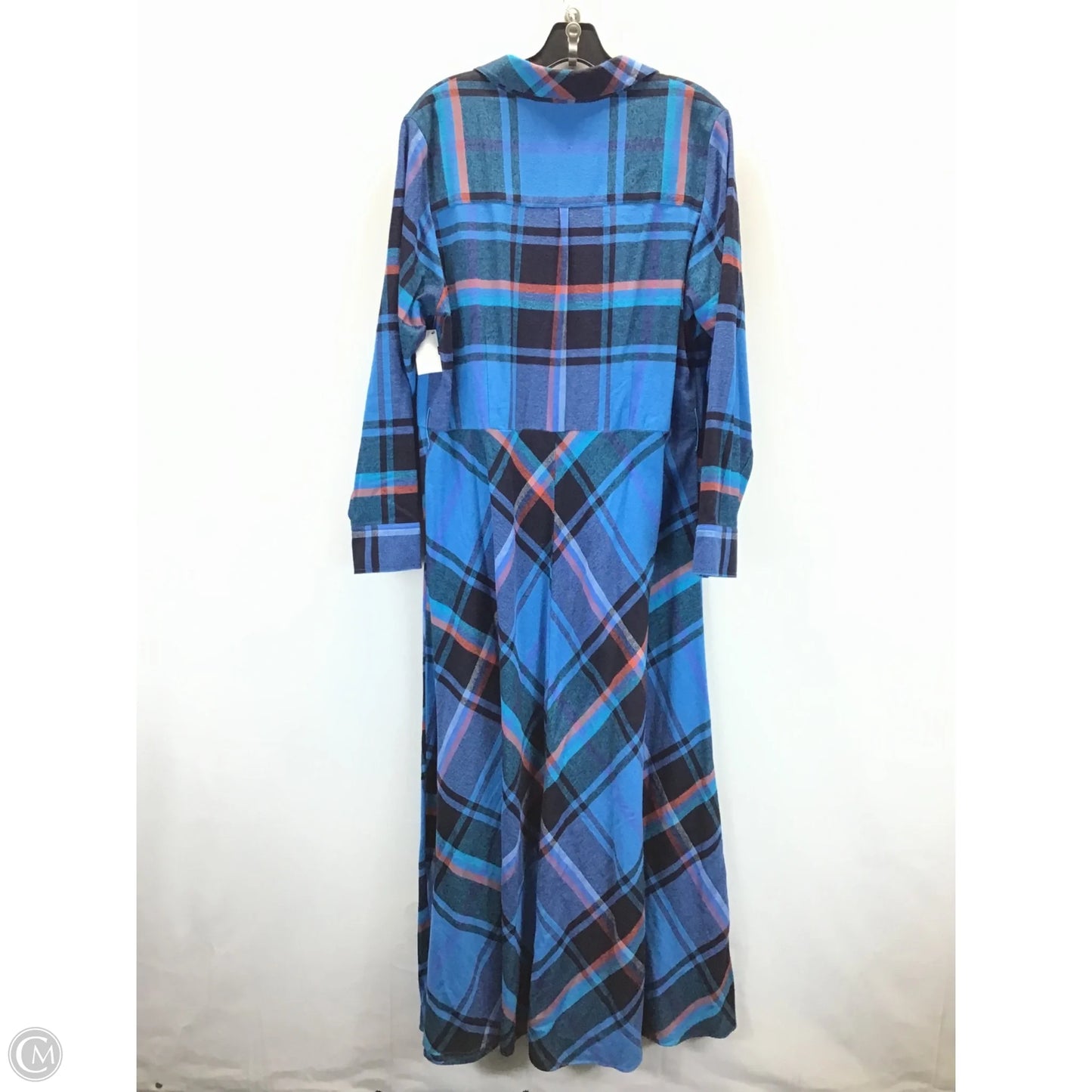 Dress Casual Maxi By Soft Surroundings In Plaid Pattern, Size: L