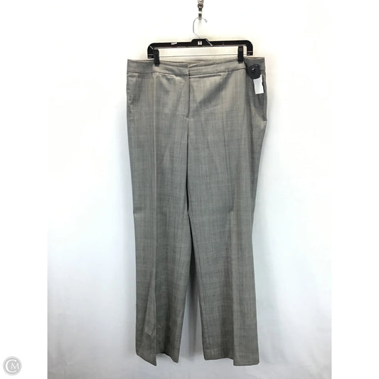 Pants Designer By Lafayette 148 In Plaid Pattern, Size: 16