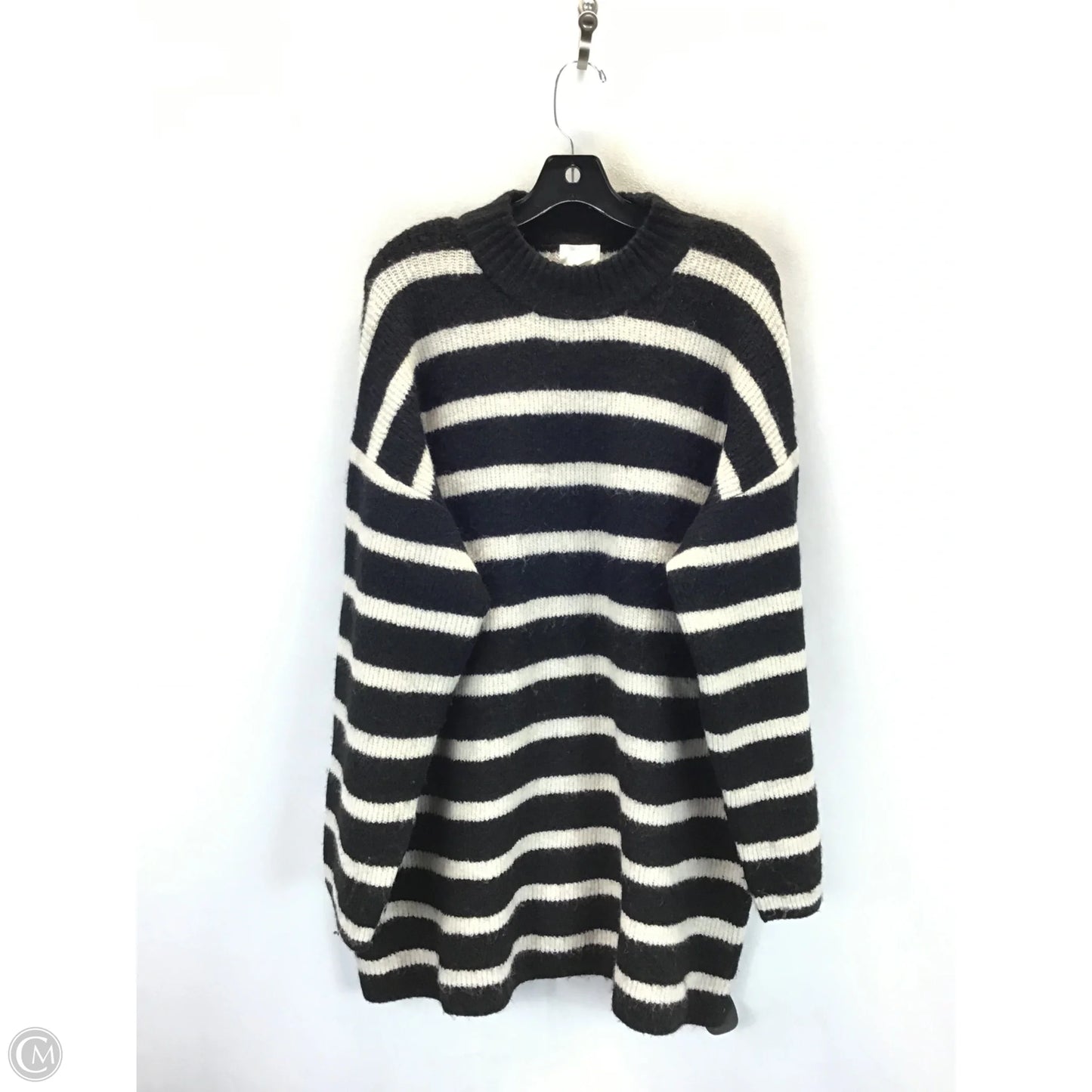 Sweater By H&m In Striped Pattern, Size: L