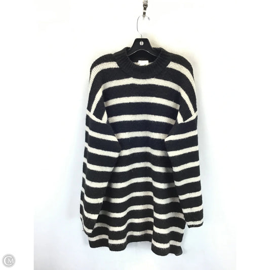 Sweater By H&m In Striped Pattern, Size: L