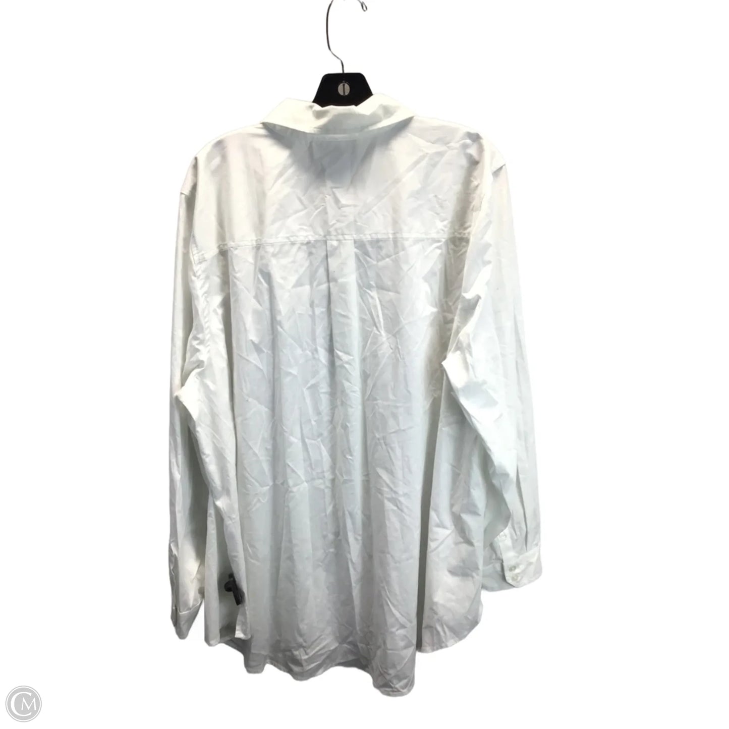 Top Long Sleeve By Lane Bryant In White, Size: 2x
