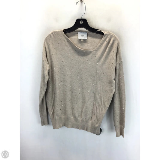 Sweater By Clothes Mentor In Beige, Size: M