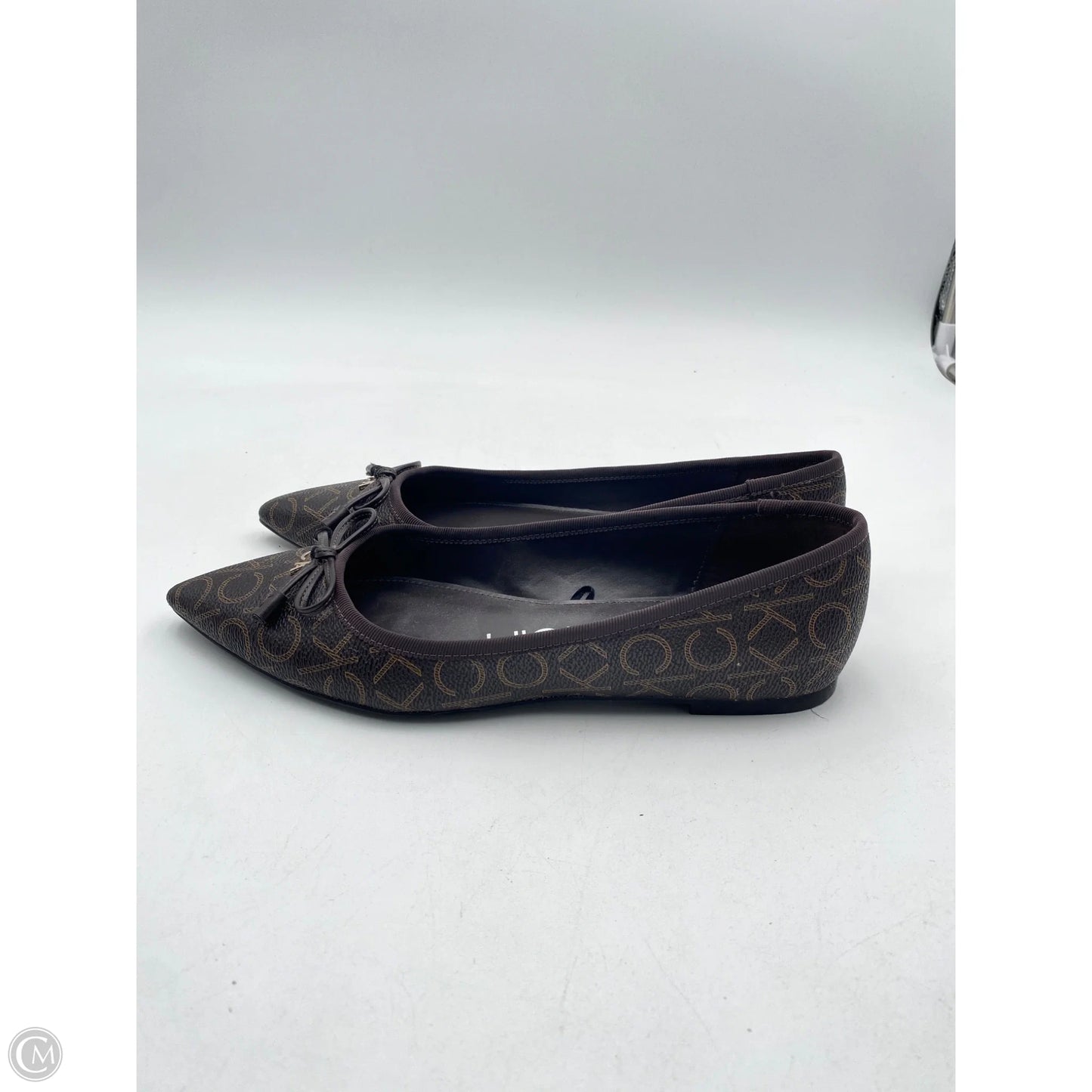 Shoes Flats By Calvin Klein In Brown & Tan, Size: 8