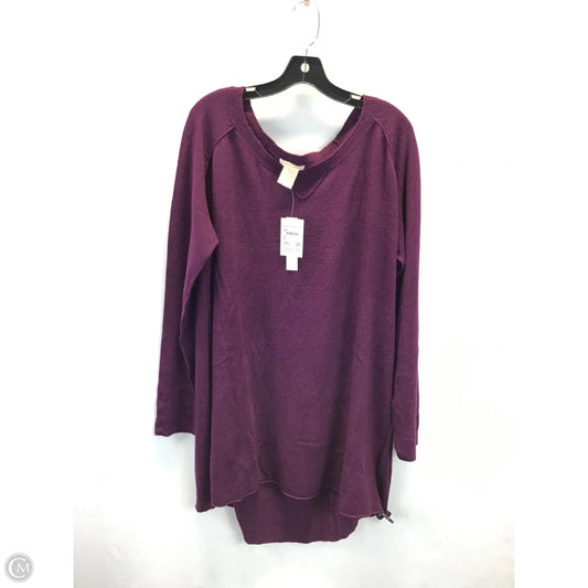Sweater By Sweet Romeo In Purple, Size: 2x