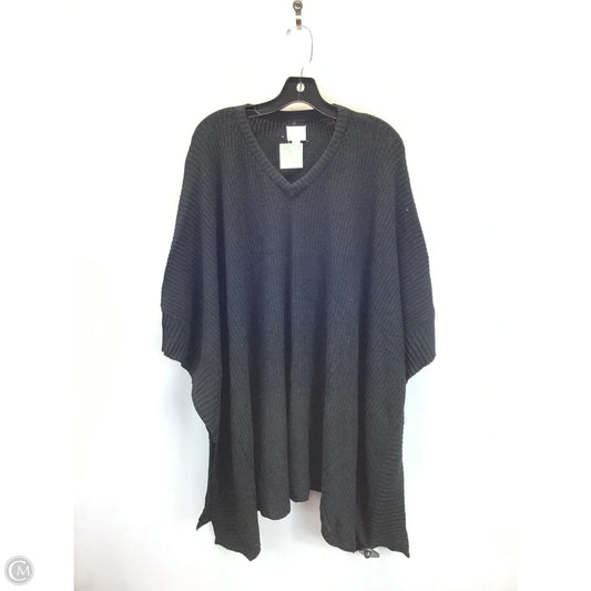 Poncho By 14th And Union In Black, Size: Osfm