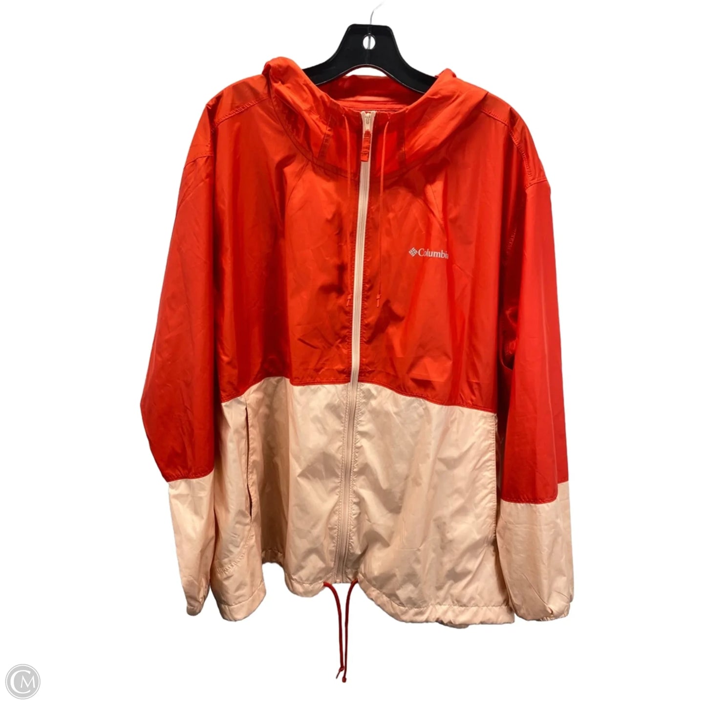 Jacket Windbreaker By Columbia In Peach, Size: 3x