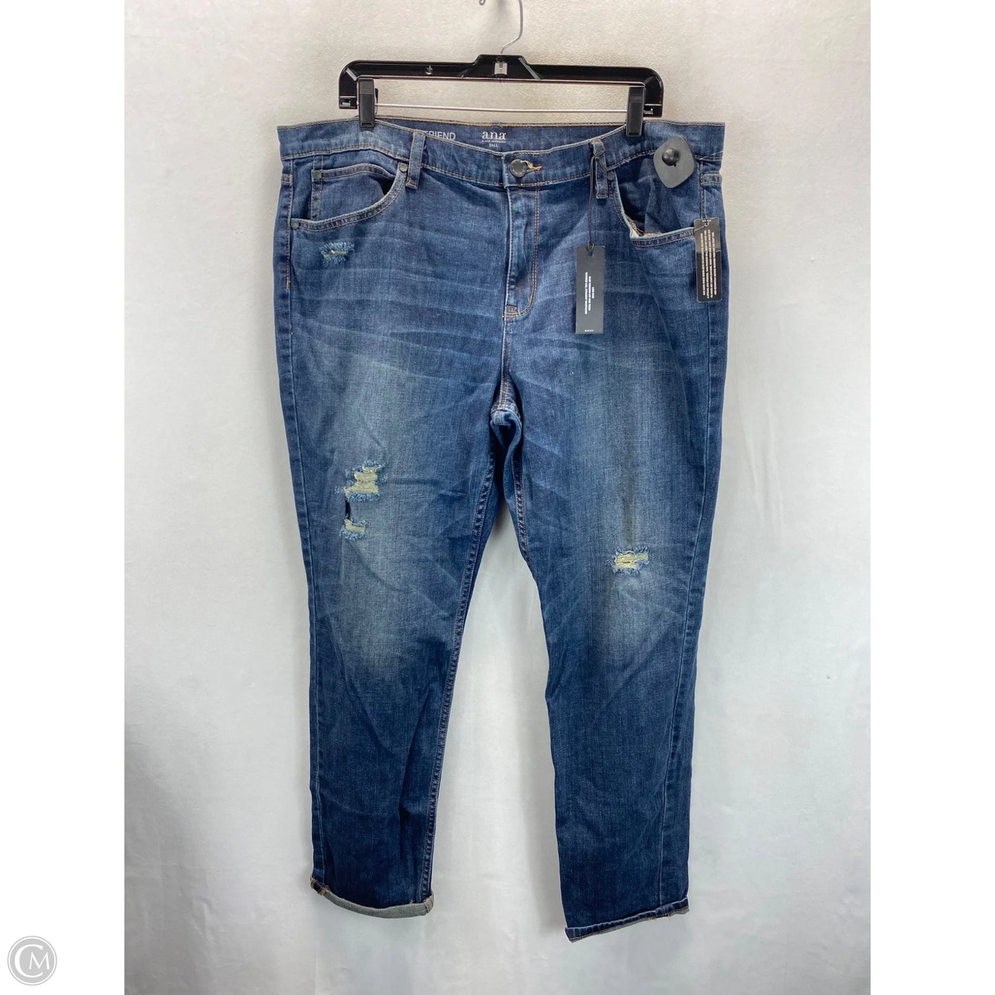 Jeans Boyfriend By Ana In Blue, Size: 18