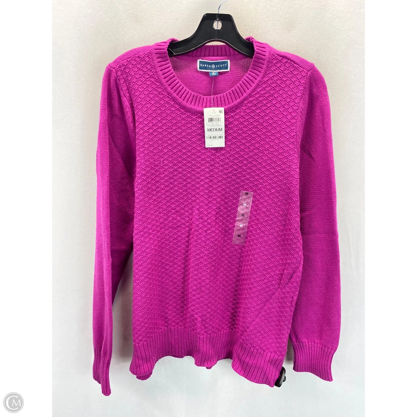 Sweater By Karen Scott In Pink, Size: M