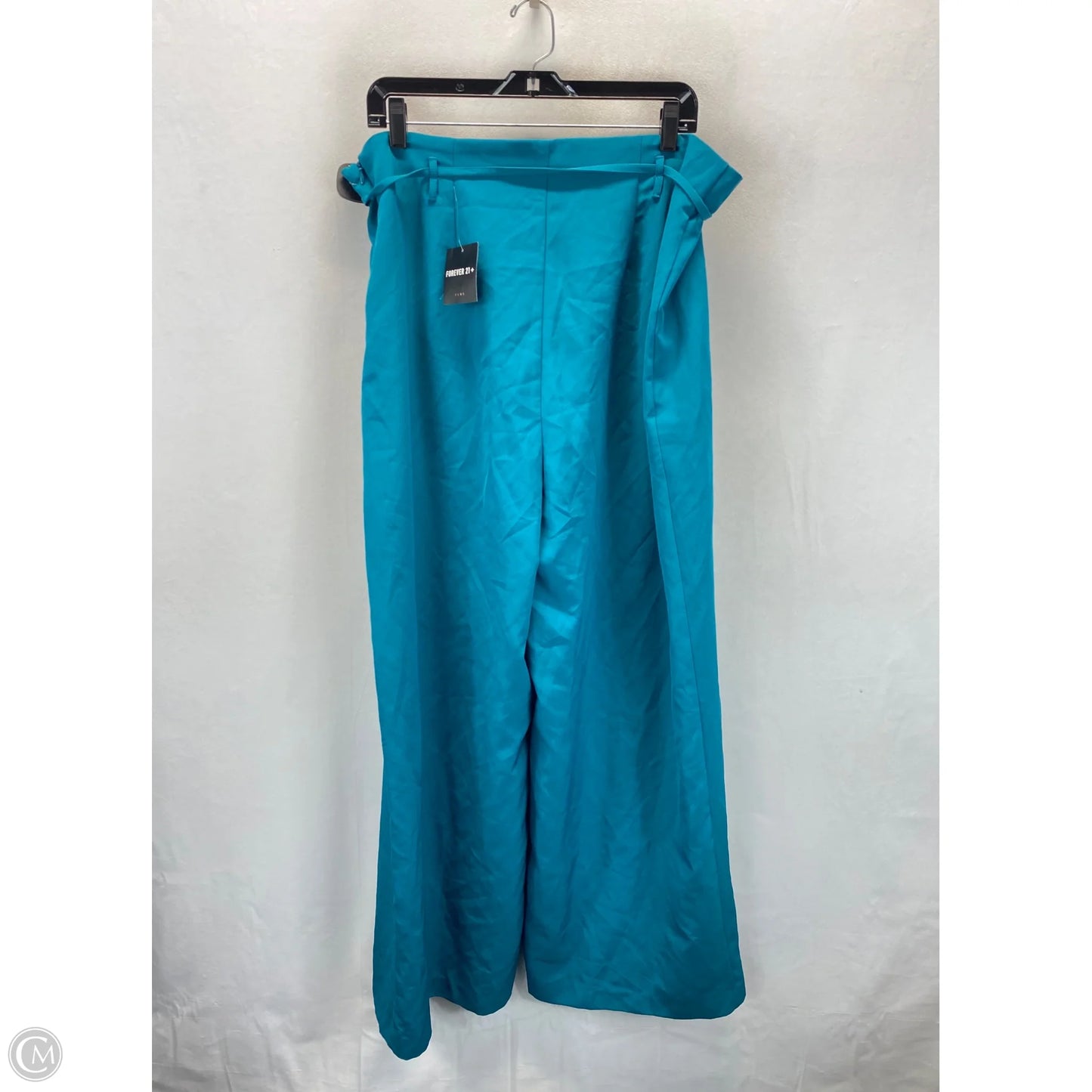 Pants Wide Leg By Forever 21 In Teal, Size: 1x