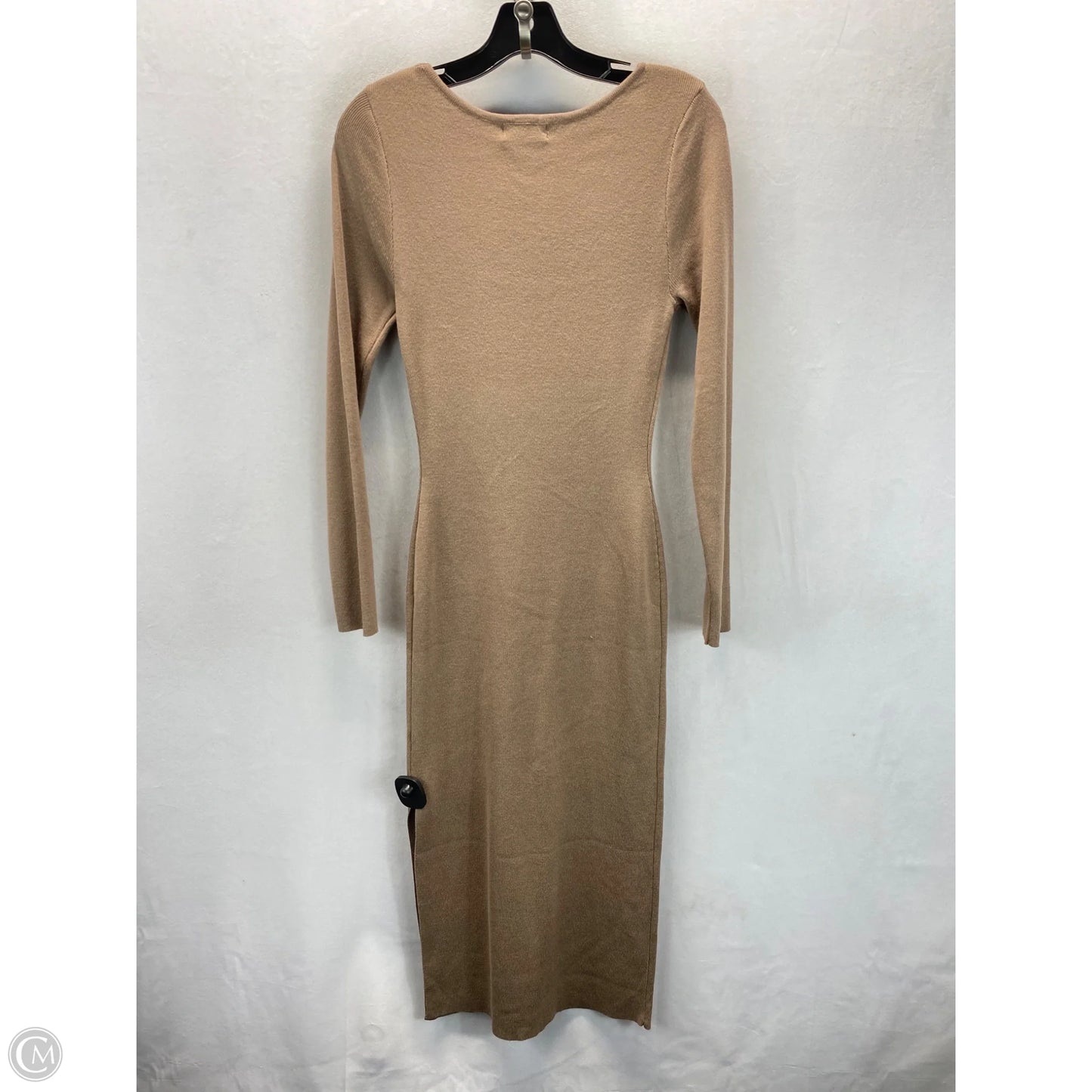 Dress Casual Midi By Clothes Mentor In Brown, Size: L