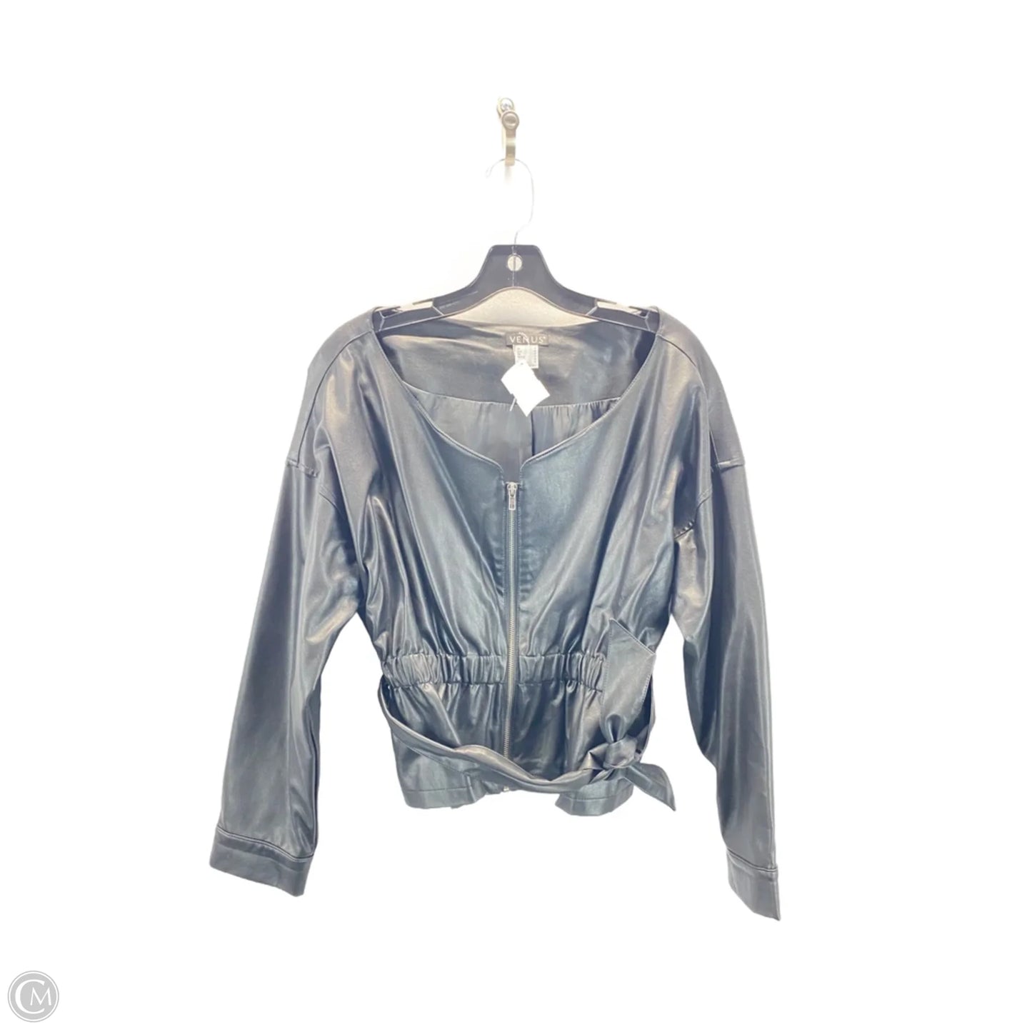 Jacket Moto By Venus In Black, Size: 14