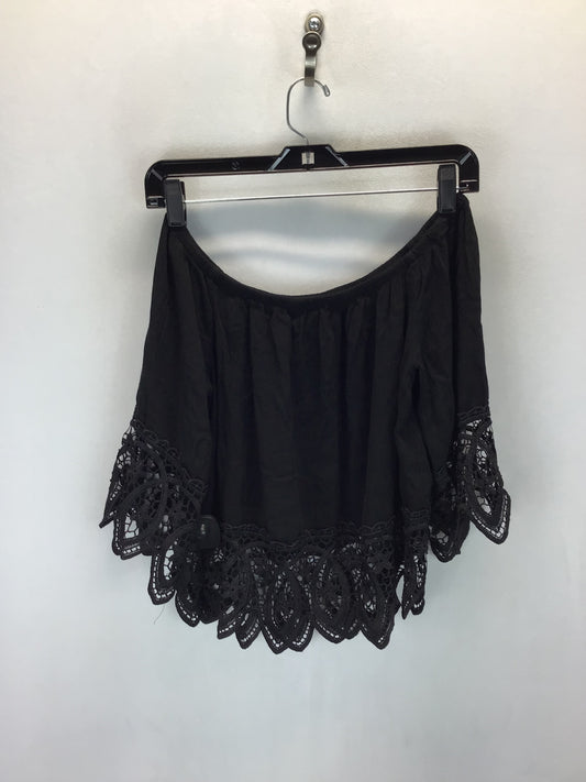 Top 3/4 Sleeve By Ambiance Apparel In Black, Size:M