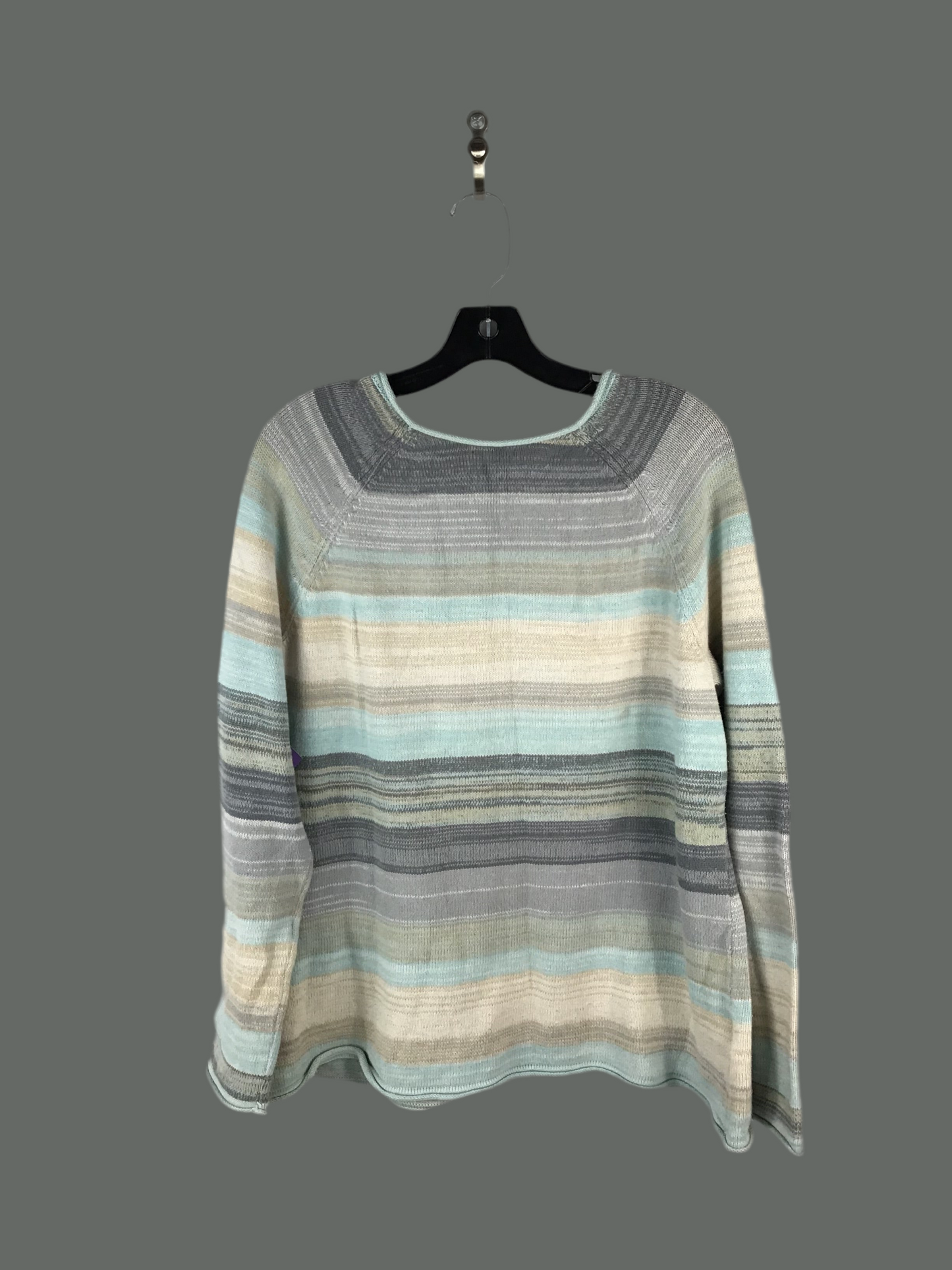 Sweater By Eddie Bauer In Grey & Tan, Size: Xl