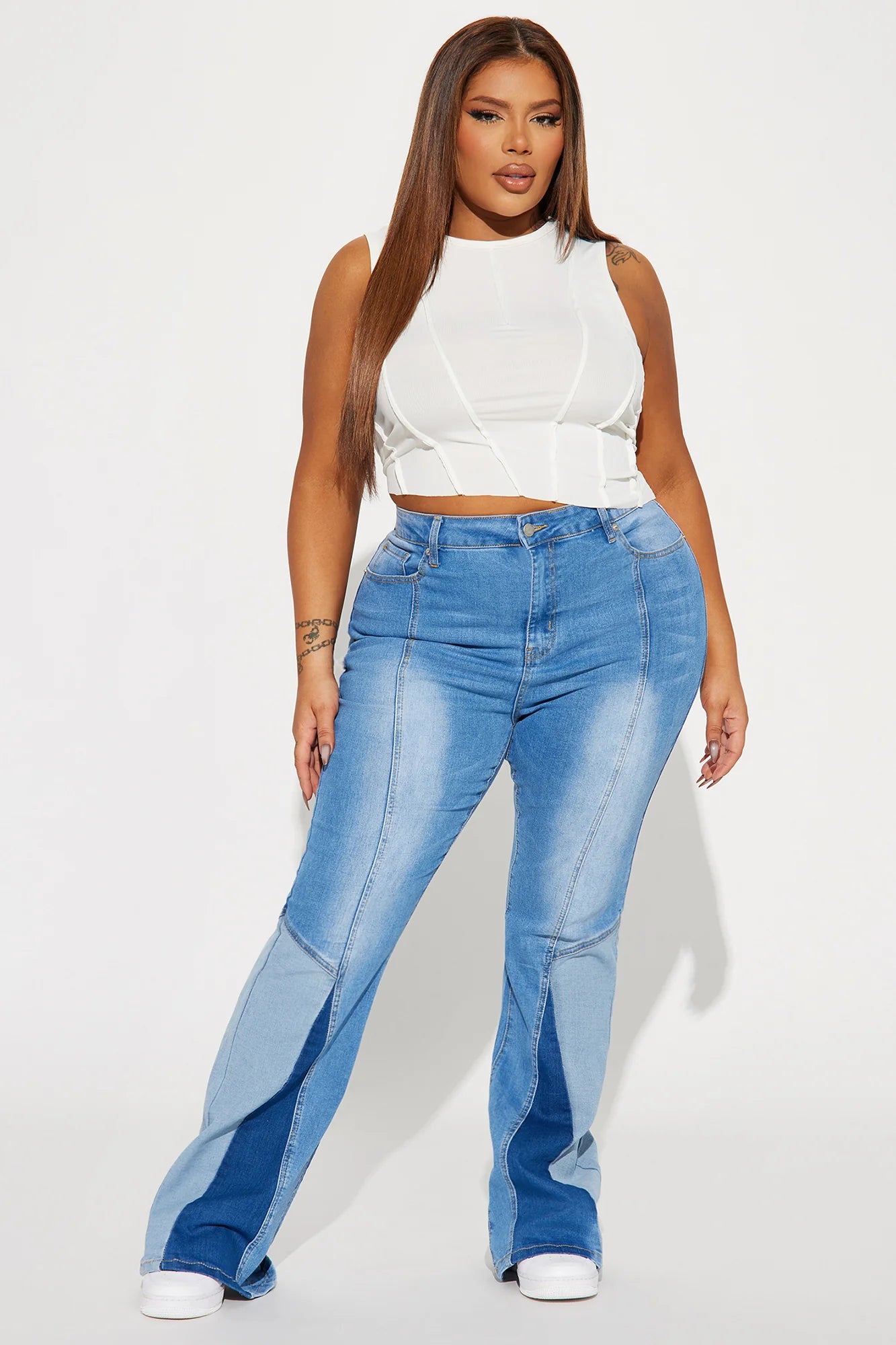 Jeans Straight By Fashion Nova In Blue Denim, Size: 20