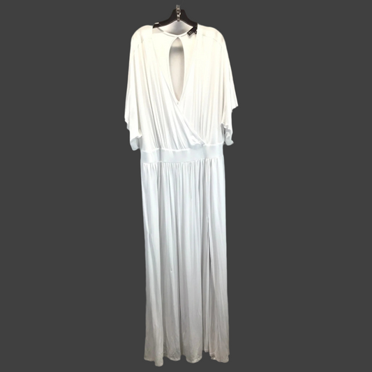 Dress Casual Maxi By Eloquii In White, Size: 22