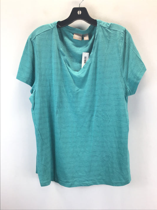 Top Short Sleeve Basic By Chicos O  Size: Xl