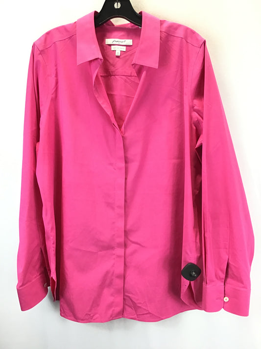 Top Long Sleeve By Foxcroft  Size: 18